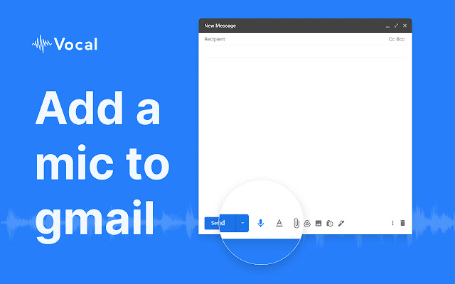 Vocal: Send voice notes in Gmail chrome谷歌浏览器插件_扩展第1张截图