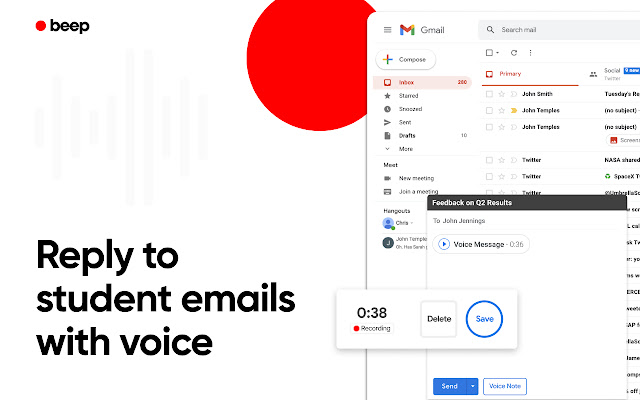Audio Recordings for Google Classroom - Beep chrome谷歌浏览器插件_扩展第3张截图