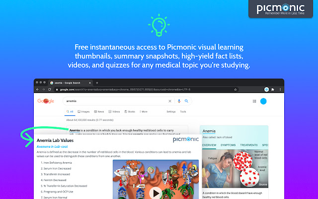 Med Study Pop-up by Picmonic chrome谷歌浏览器插件_扩展第2张截图
