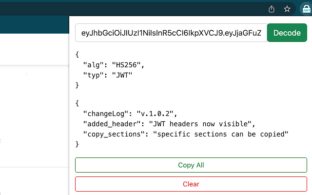 JWT Decoder chrome谷歌浏览器插件_扩展第1张截图