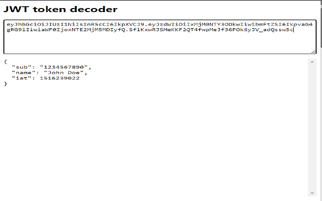 JWT token decoder chrome谷歌浏览器插件_扩展第2张截图