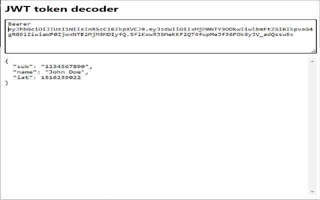 JWT token decoder chrome谷歌浏览器插件_扩展第3张截图