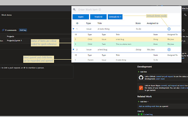 Azure DevOps Tracker chrome谷歌浏览器插件_扩展第2张截图