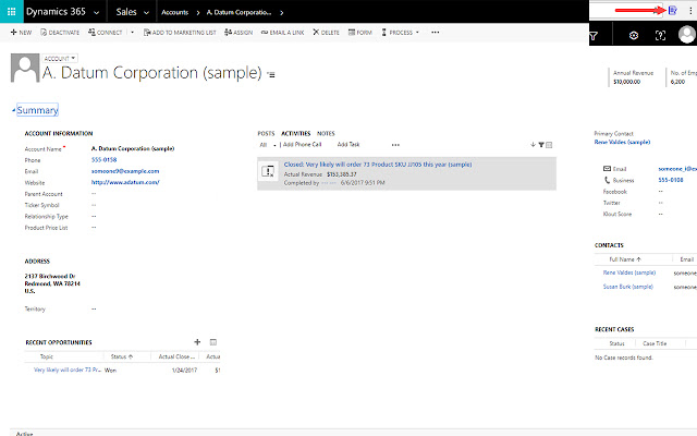 Dynamics CRM 365 Edit Displayed Form chrome谷歌浏览器插件_扩展第1张截图