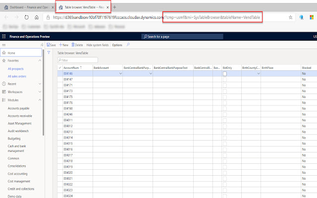 Dynamics 365 F&O table browser chrome谷歌浏览器插件_扩展第3张截图