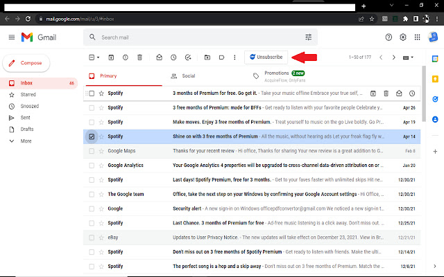 Email Unsubscribe Gmail-Yahoo chrome谷歌浏览器插件_扩展第2张截图