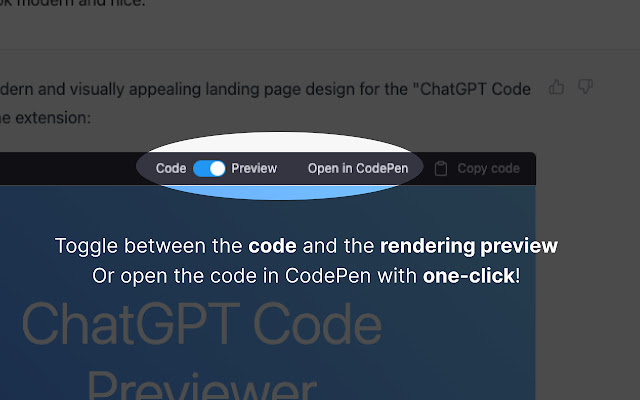 ChatGPT Code Previewer chrome谷歌浏览器插件_扩展第2张截图