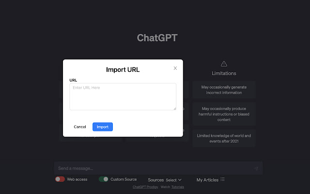 CHATGPT Prodigy: AutoGPT 带互联网访问 chrome谷歌浏览器插件_扩展第4张截图