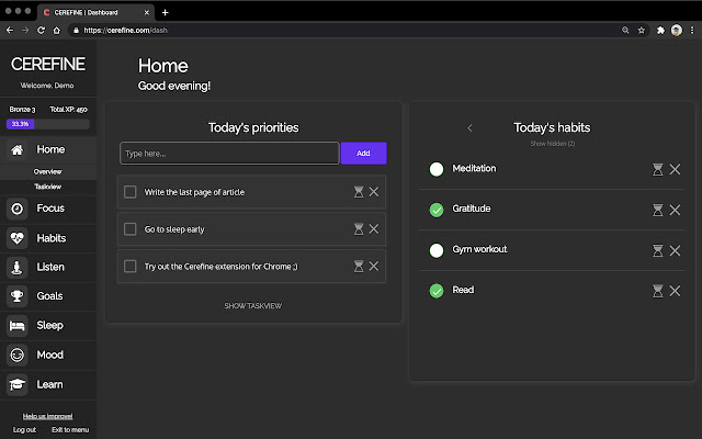 CEREFINE | New Tab chrome谷歌浏览器插件_扩展第3张截图