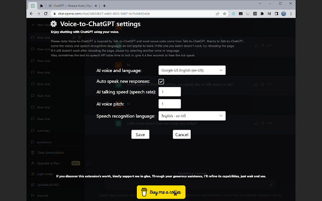 Voice-to-ChatGPT chrome谷歌浏览器插件_扩展第4张截图