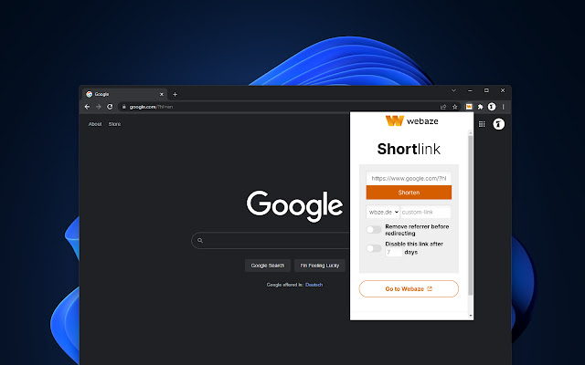 Webaze Shortlinks chrome谷歌浏览器插件_扩展第1张截图