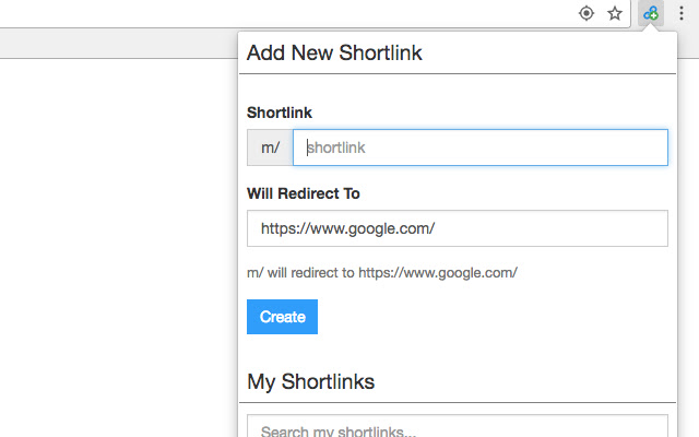 Shortlink chrome谷歌浏览器插件_扩展第2张截图