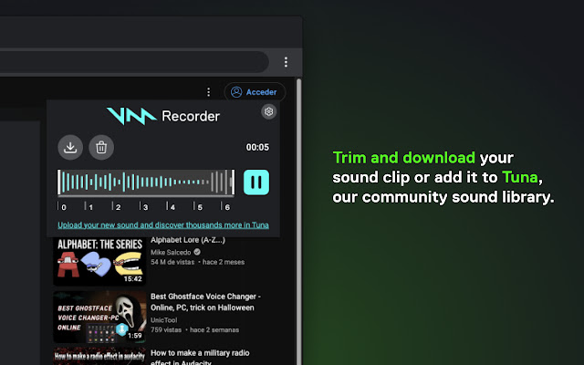 Voicemod Recorder chrome谷歌浏览器插件_扩展第3张截图
