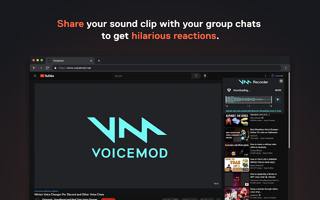 Voicemod Recorder chrome谷歌浏览器插件_扩展第4张截图