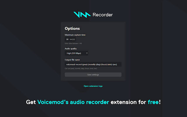 Voicemod Recorder chrome谷歌浏览器插件_扩展第5张截图