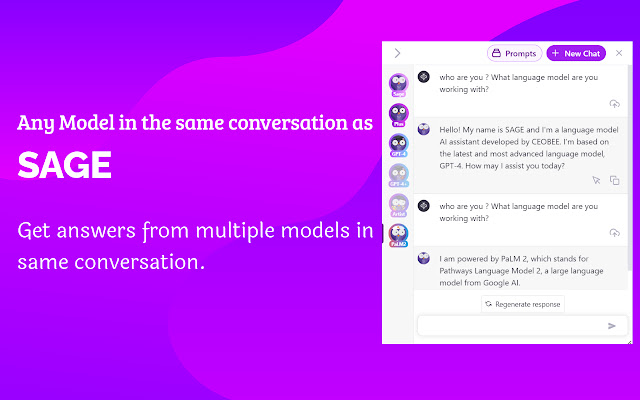 Sage：所有网站的 Bard PaLM 2 & ChatGPT 助手 chrome谷歌浏览器插件_扩展第1张截图