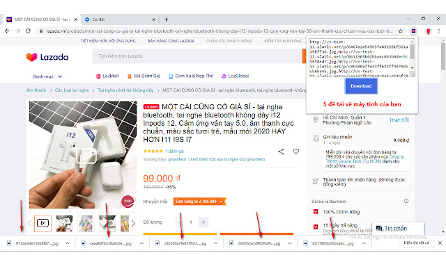 Tự động tải ảnh trên lazada chrome谷歌浏览器插件_扩展第2张截图