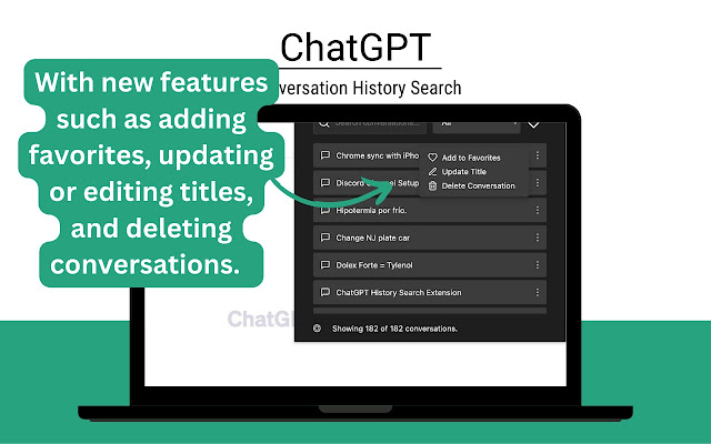 ChatGPT Conversation History Search chrome谷歌浏览器插件_扩展第3张截图