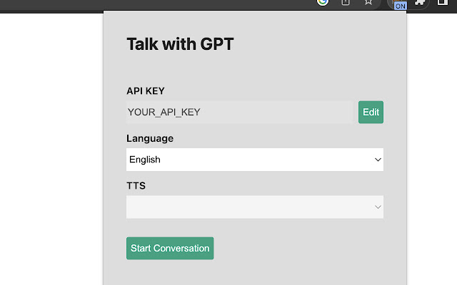 Talk with GPT Extensions chrome谷歌浏览器插件_扩展第1张截图