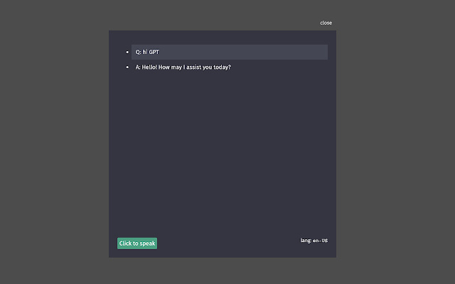 Talk with GPT Extensions chrome谷歌浏览器插件_扩展第3张截图