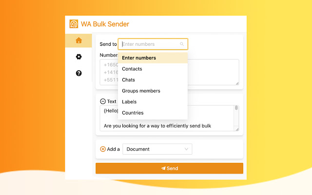 WA Bulk Sender chrome谷歌浏览器插件_扩展第3张截图