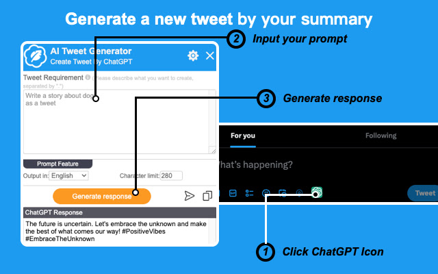 Mook: AI Tweet Generator With Chat GPT chrome谷歌浏览器插件_扩展第2张截图
