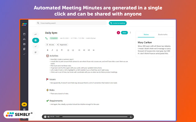 AI Meeting Summaries: Zoom, Meet & MS Teams chrome谷歌浏览器插件_扩展第4张截图