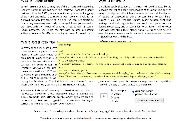 Instant Multilingual PDF/HTML/TXT Dictionary chrome谷歌浏览器插件_扩展第4张截图