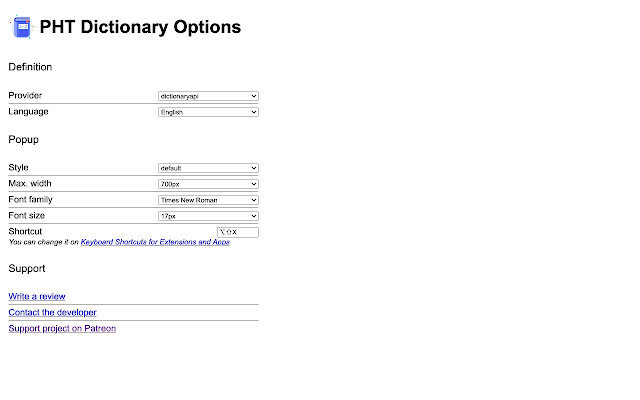 Instant Multilingual PDF/HTML/TXT Dictionary chrome谷歌浏览器插件_扩展第5张截图