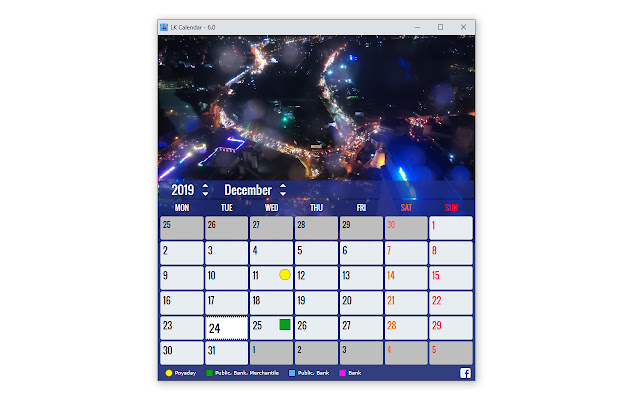 LK Calendar chrome谷歌浏览器插件_扩展第1张截图
