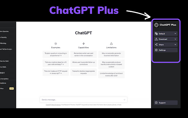 ChatGPT Plus - 批量导出 GPT 对话内容 chrome谷歌浏览器插件_扩展第1张截图