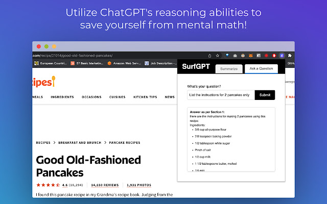 SurfGPT: Chat with any website! chrome谷歌浏览器插件_扩展第4张截图