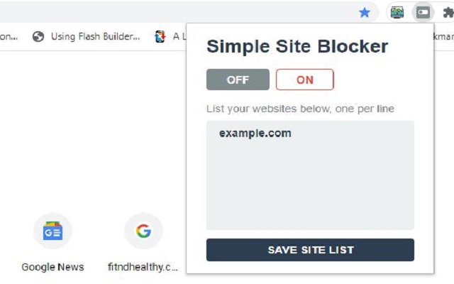Simple Site Blocker chrome谷歌浏览器插件_扩展第1张截图