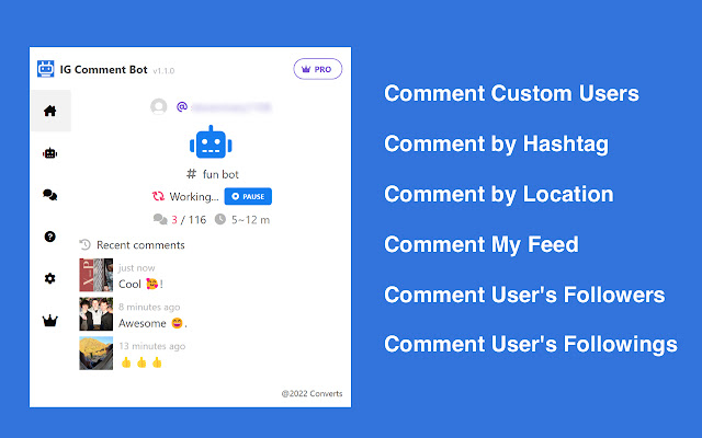 IG Comment Bot - Comment Automation for IG chrome谷歌浏览器插件_扩展第1张截图