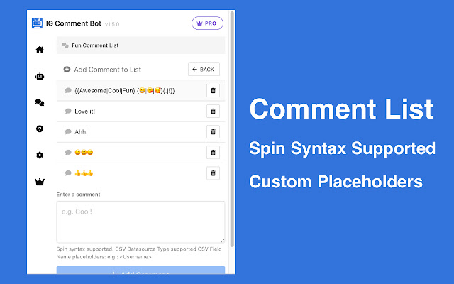 IG Comment Bot - Comment Automation for IG chrome谷歌浏览器插件_扩展第3张截图