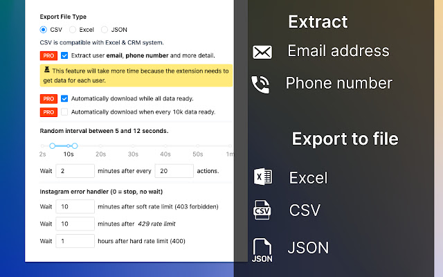 FollowFox - IG Follower Export Tool (Email) chrome谷歌浏览器插件_扩展第2张截图