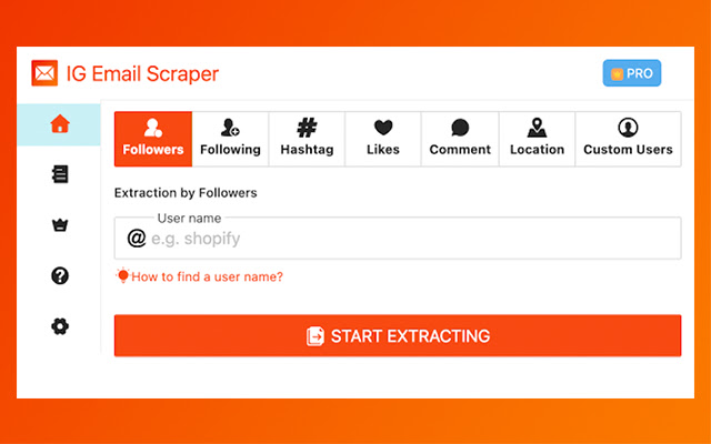 IG Email Scraper - Extractor for Instagram chrome谷歌浏览器插件_扩展第1张截图