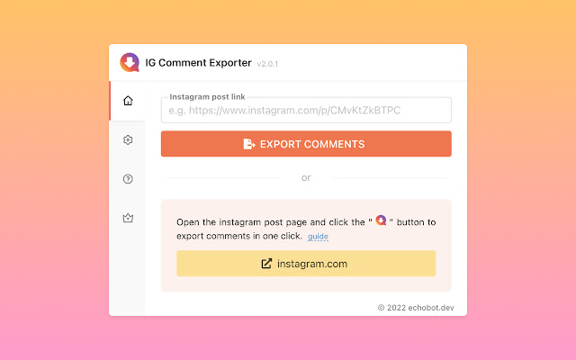 IGCommentExporter - Export Instagram Comment chrome谷歌浏览器插件_扩展第1张截图