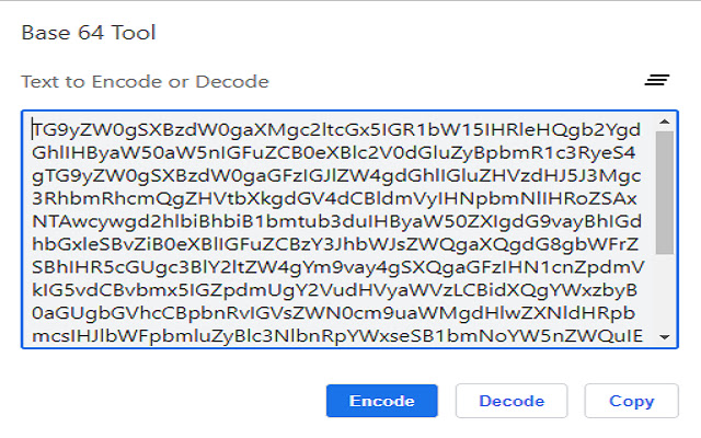 Base 64 encode and decode tool chrome谷歌浏览器插件_扩展第3张截图