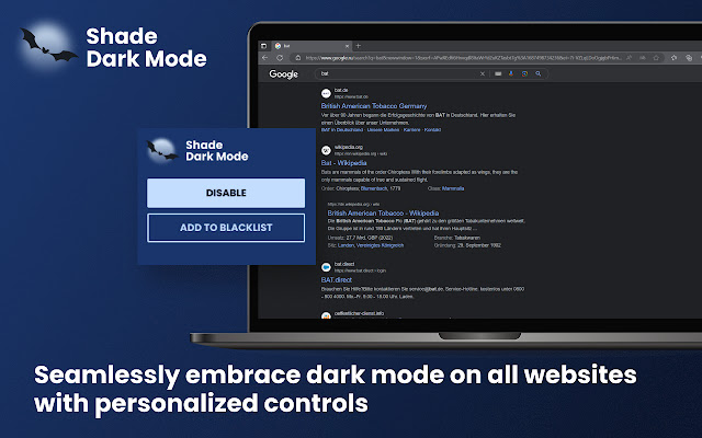 Shade Dark Mode chrome谷歌浏览器插件_扩展第1张截图