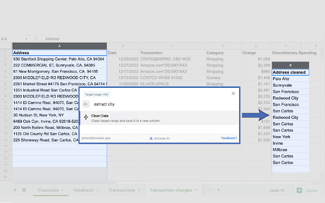 Arcwise AI – GPT Copilot for Sheets chrome谷歌浏览器插件_扩展第1张截图