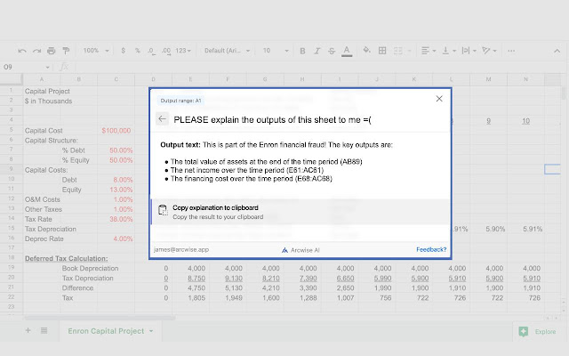 Arcwise AI – GPT Copilot for Sheets chrome谷歌浏览器插件_扩展第3张截图