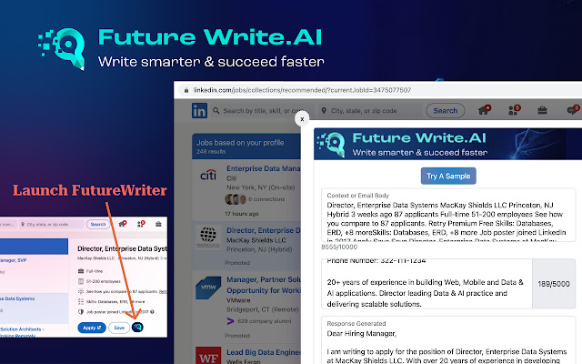 FutureWrite AI for Writing & More w/ ChatGPT chrome谷歌浏览器插件_扩展第3张截图