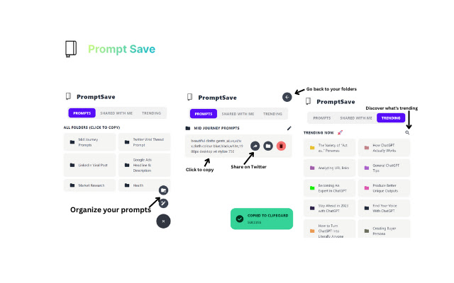 PromptSave: Discover, Save & Share Prompts chrome谷歌浏览器插件_扩展第2张截图