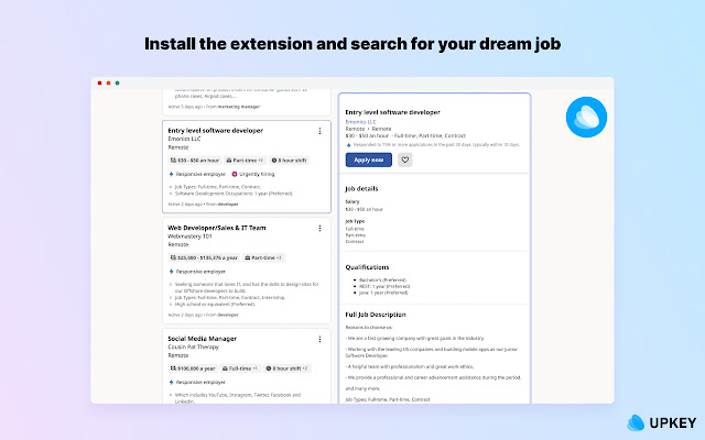 Upkey chrome谷歌浏览器插件_扩展第2张截图