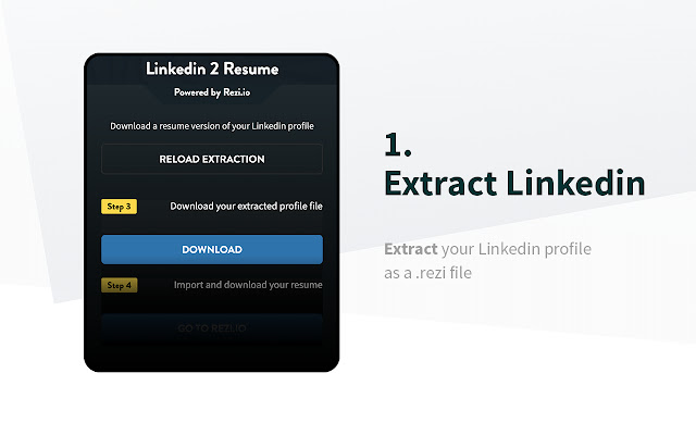 Profile to Resume - Rezi.ai chrome谷歌浏览器插件_扩展第1张截图