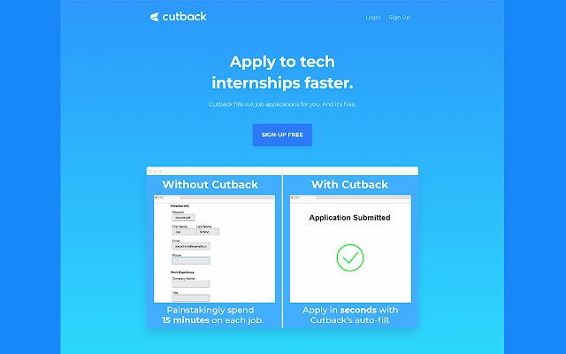 Cutback - Auto Apply To Jobs chrome谷歌浏览器插件_扩展第1张截图