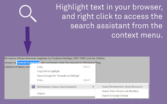 Northwestern Libraries Search Assistant chrome谷歌浏览器插件_扩展第2张截图