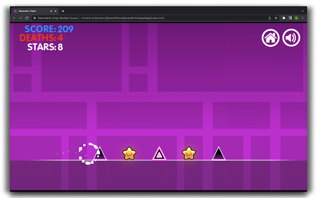 Geometry Dash Strategy Game - HTML5 Game chrome谷歌浏览器插件_扩展第3张截图