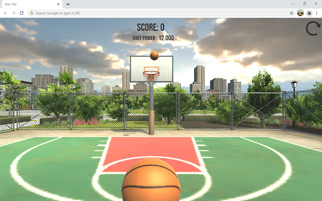 Basketball Court Dunk Shoot Game chrome谷歌浏览器插件_扩展第1张截图